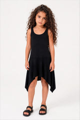 Girls' Ribbed High-Low Dress