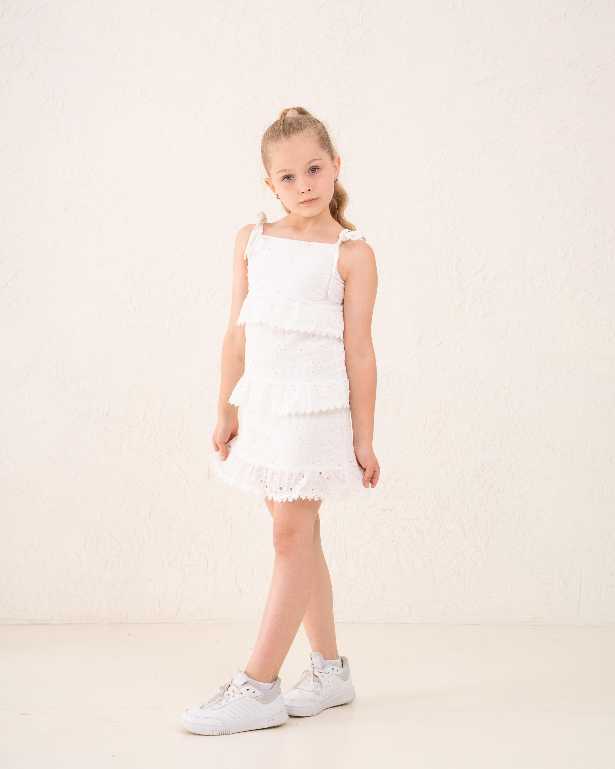Kids’ Gingham Ruffle Dress