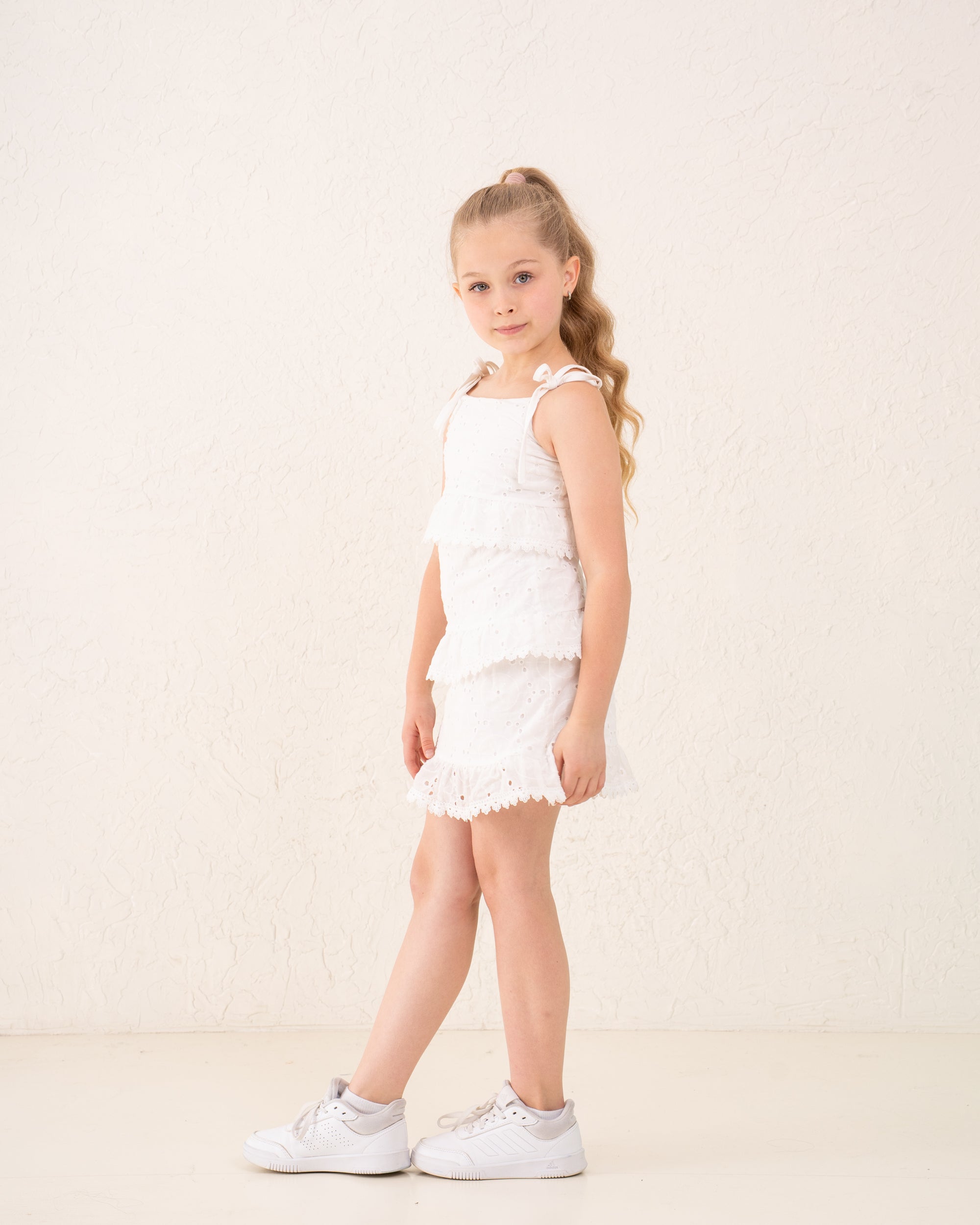 Kids’ Gingham Ruffle Dress