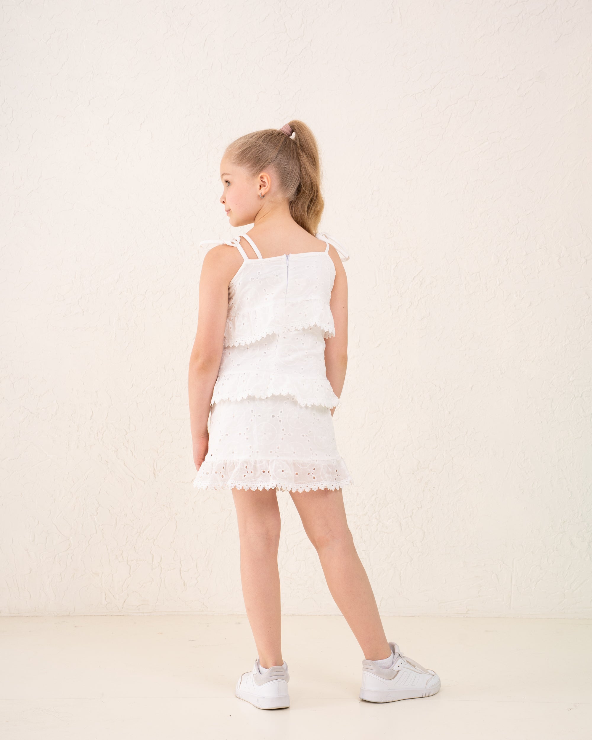 Kids’ Gingham Ruffle Dress