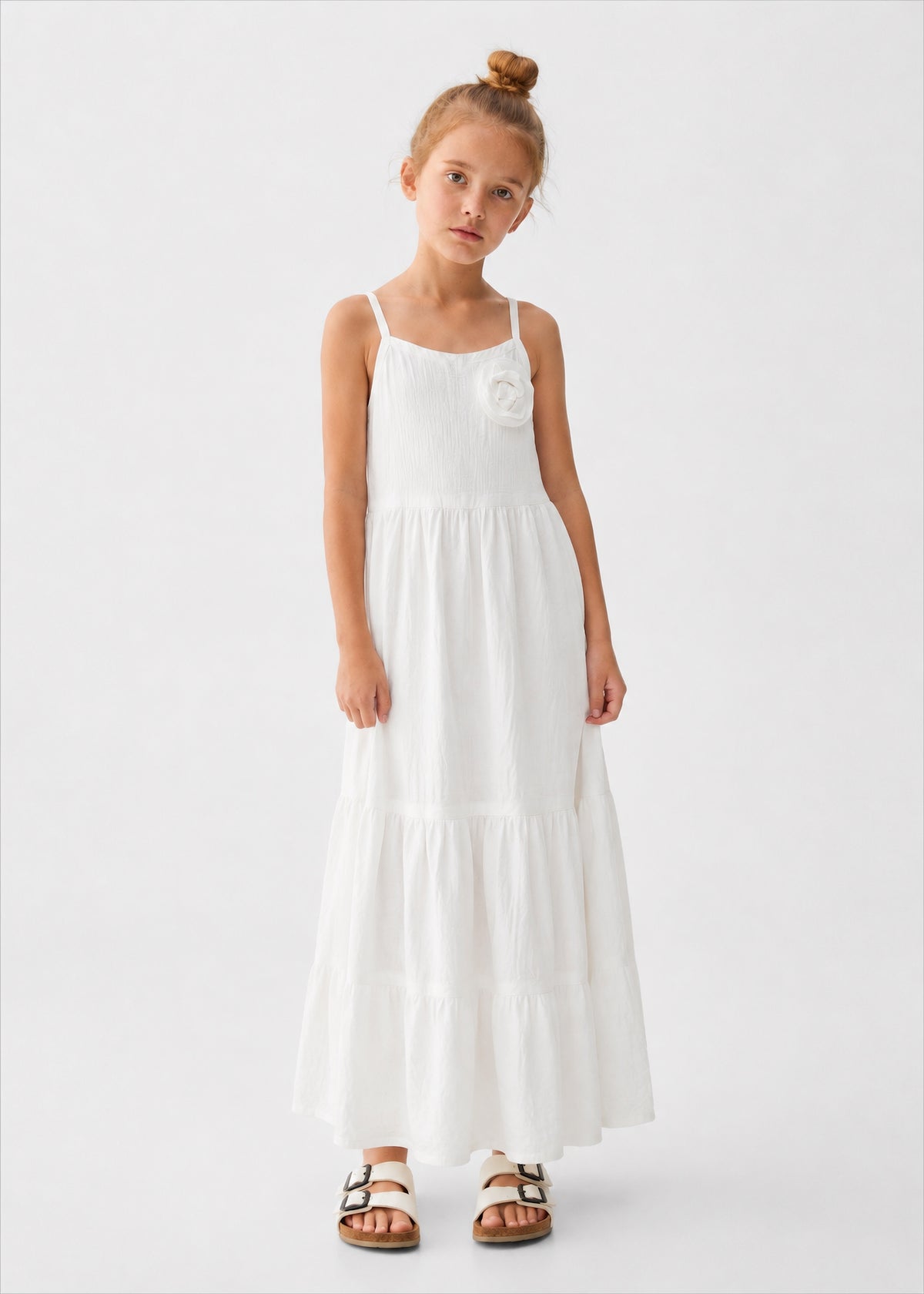 Girl cotton maxi dress
