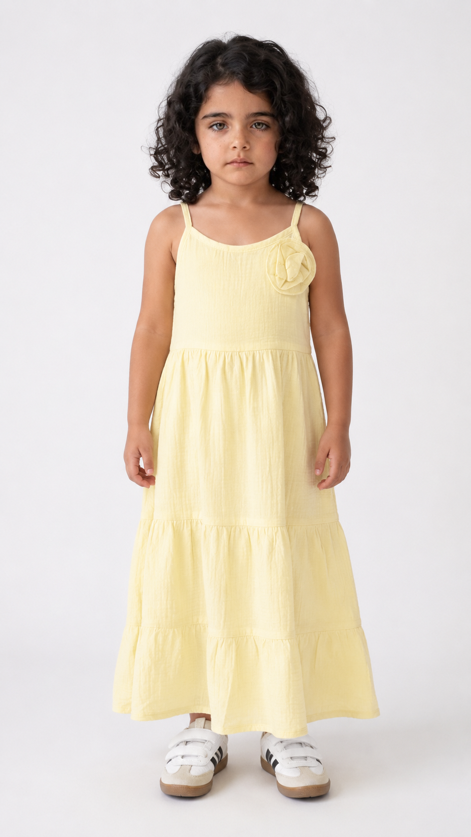 Girl cotton maxi dress