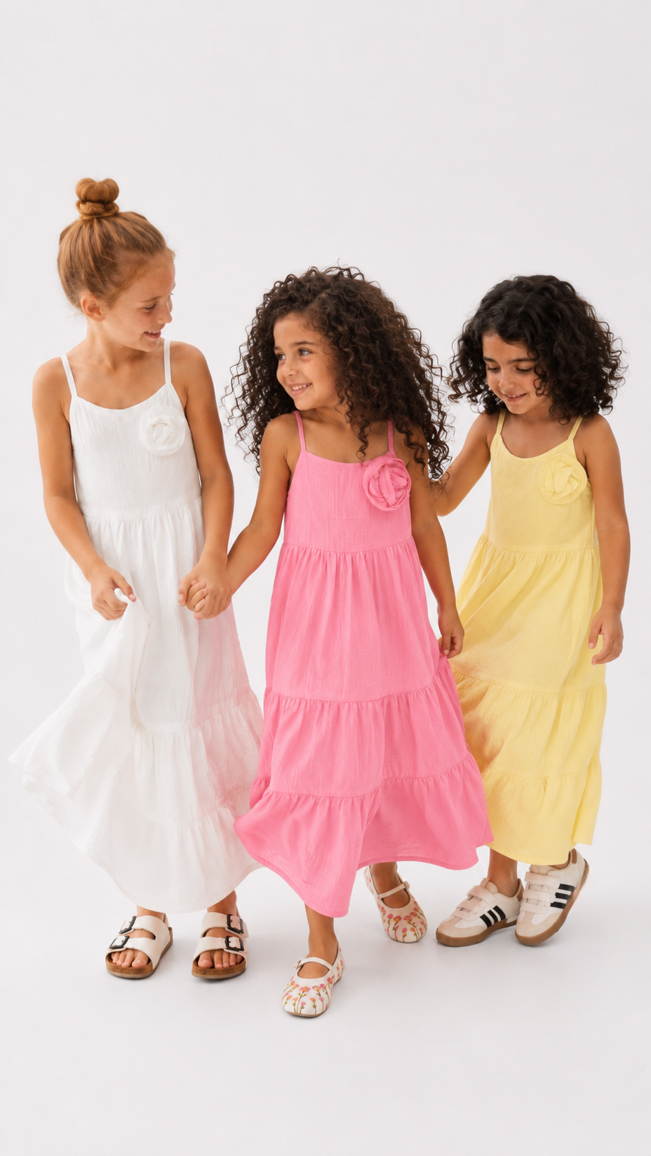 Girl cotton maxi dress