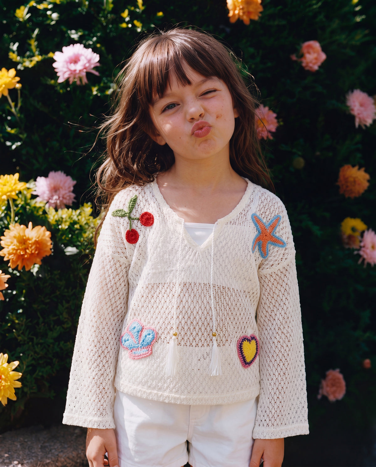 Girl cotton maxi dress