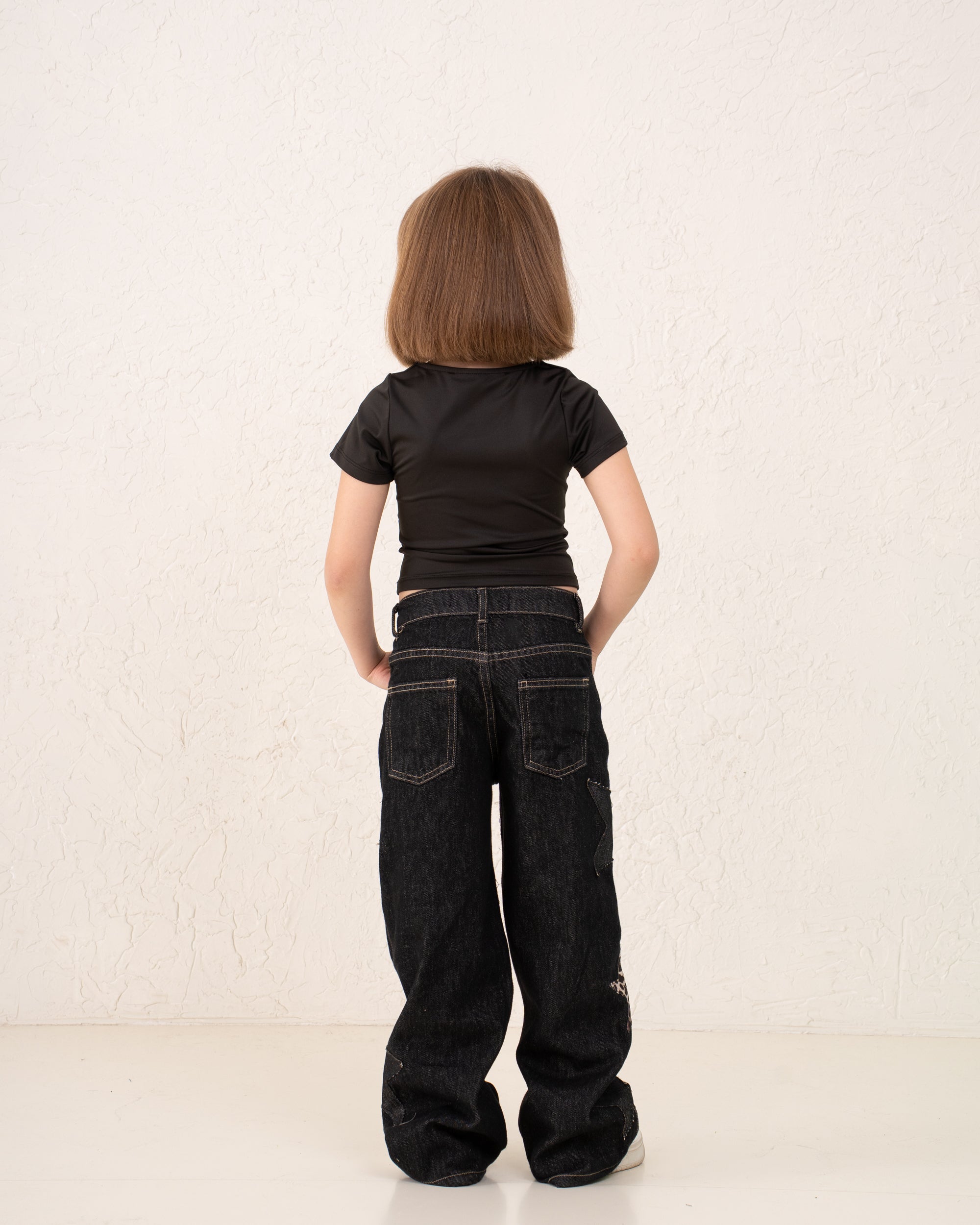 Stars Leopard Denim Pants