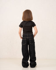 Stars Leopard Denim Pants
