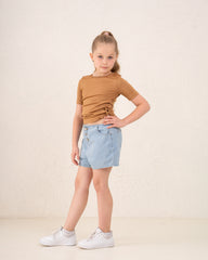 Girl no waist denim short