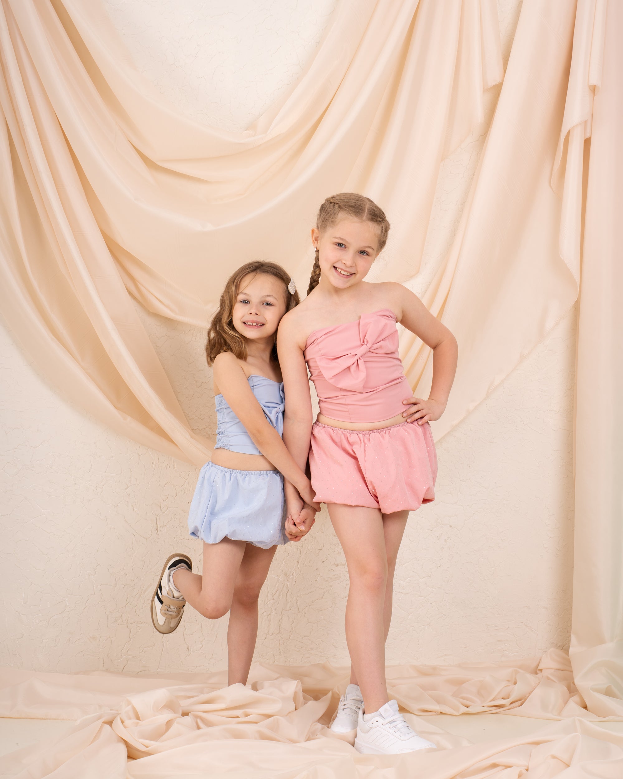 Girl sparkled puff shorts