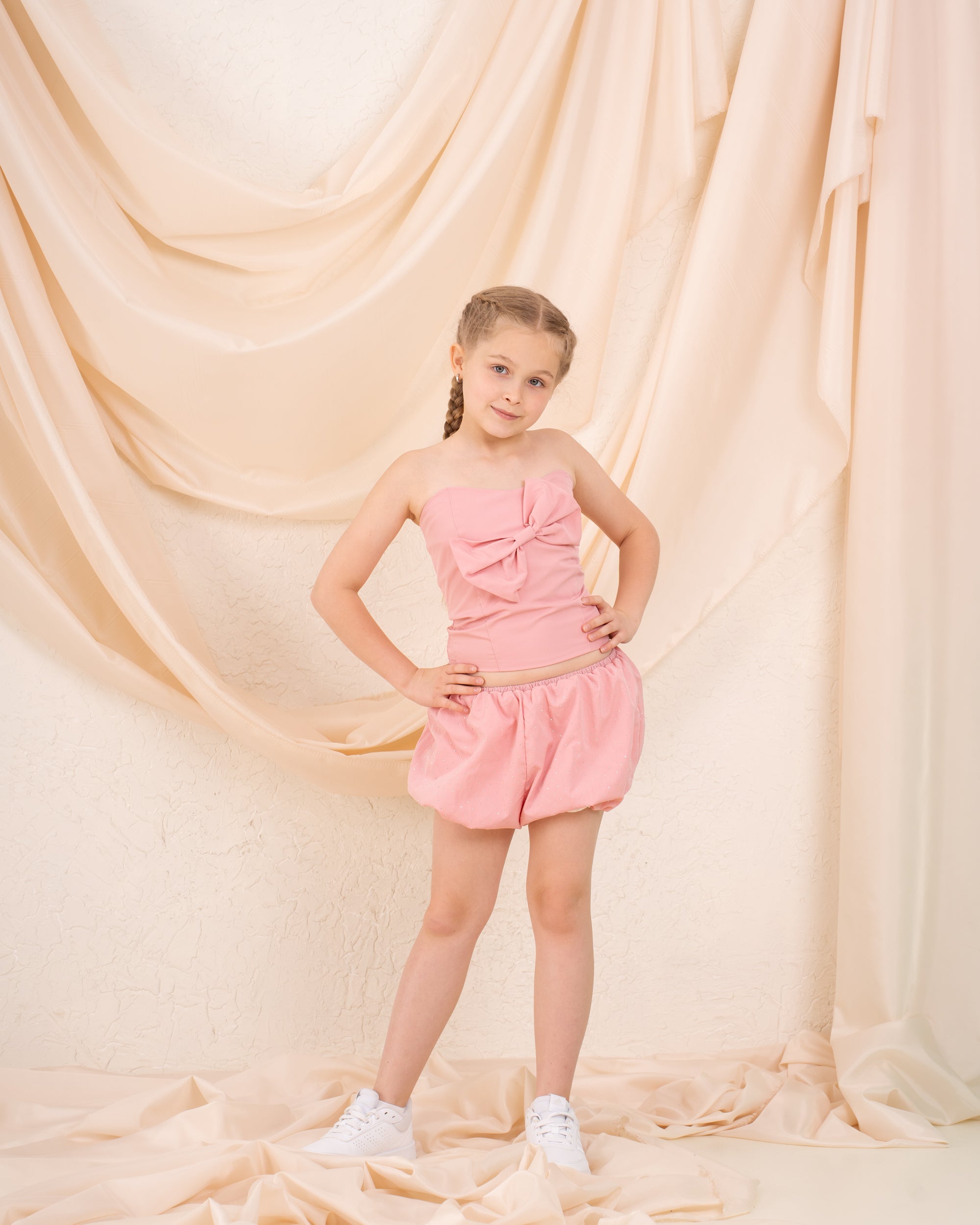 Girl sparkled puff shorts