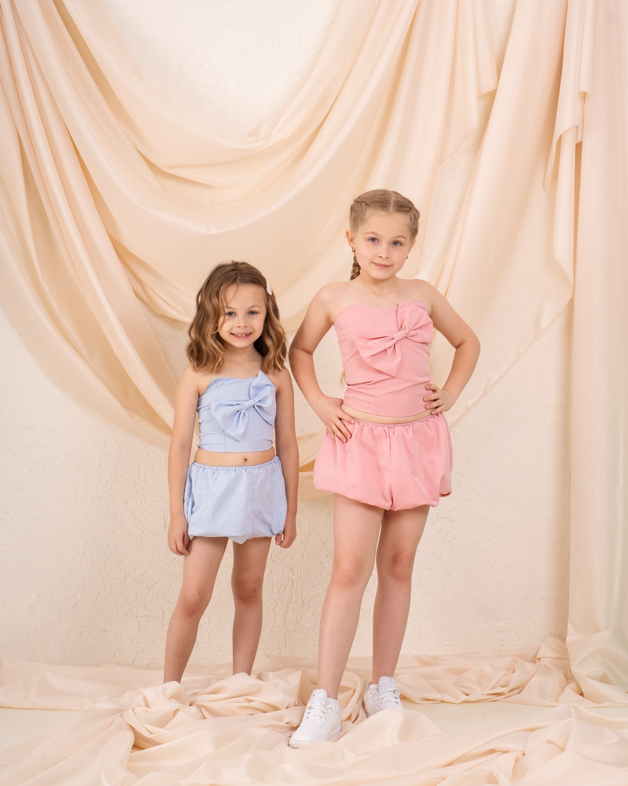 Girl sparkled puff shorts