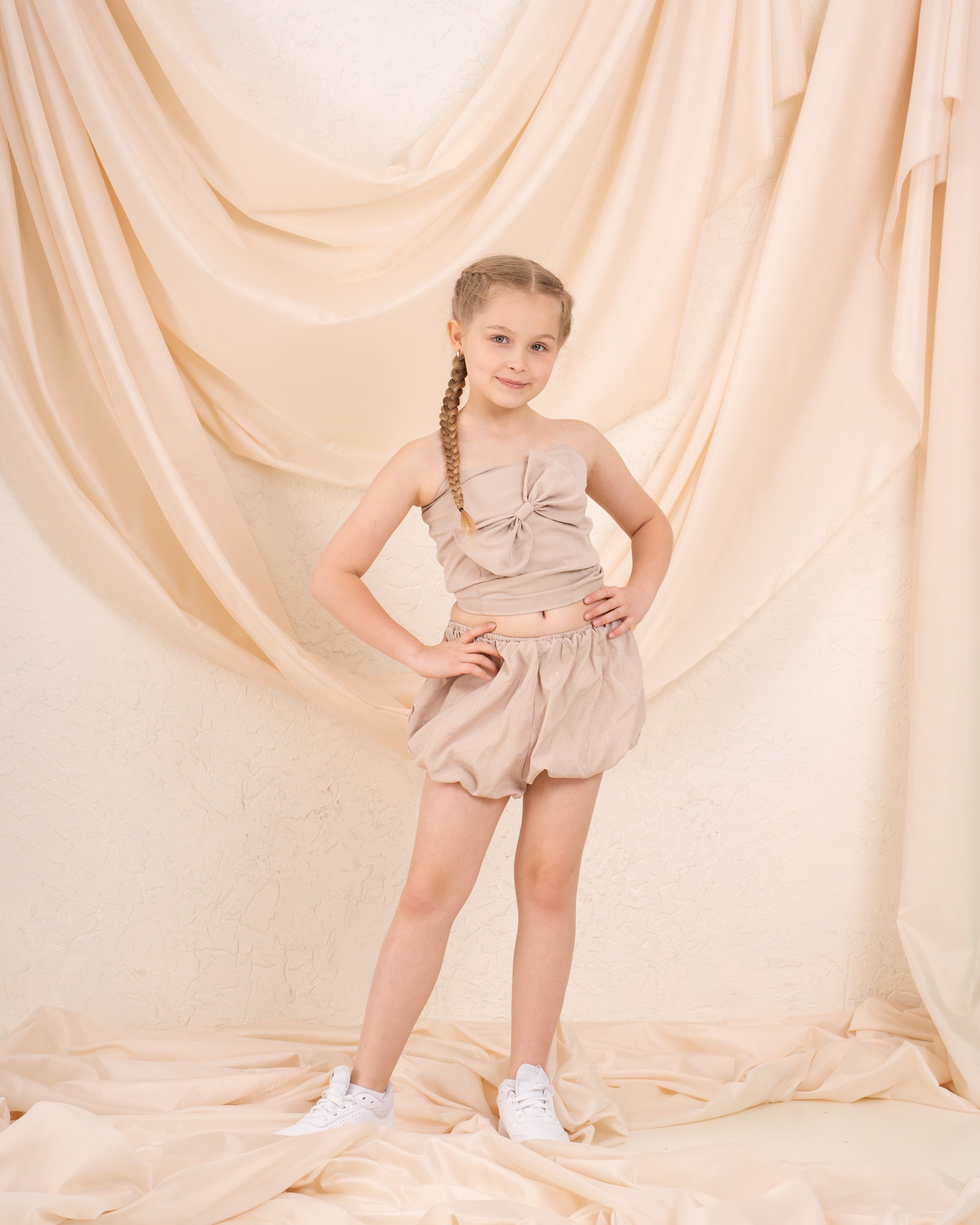 Girl sparkled puff shorts