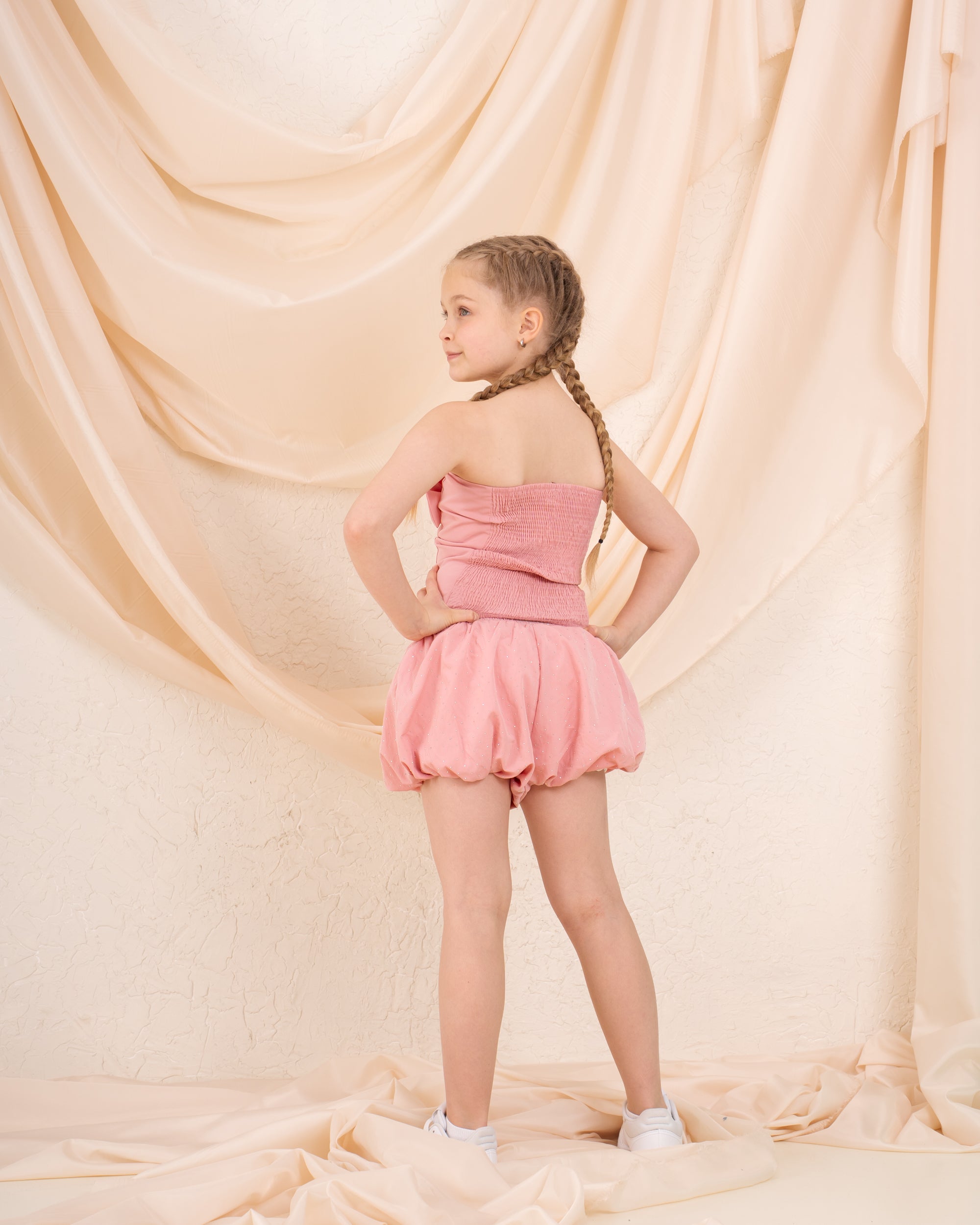 Girl sparkled puff shorts