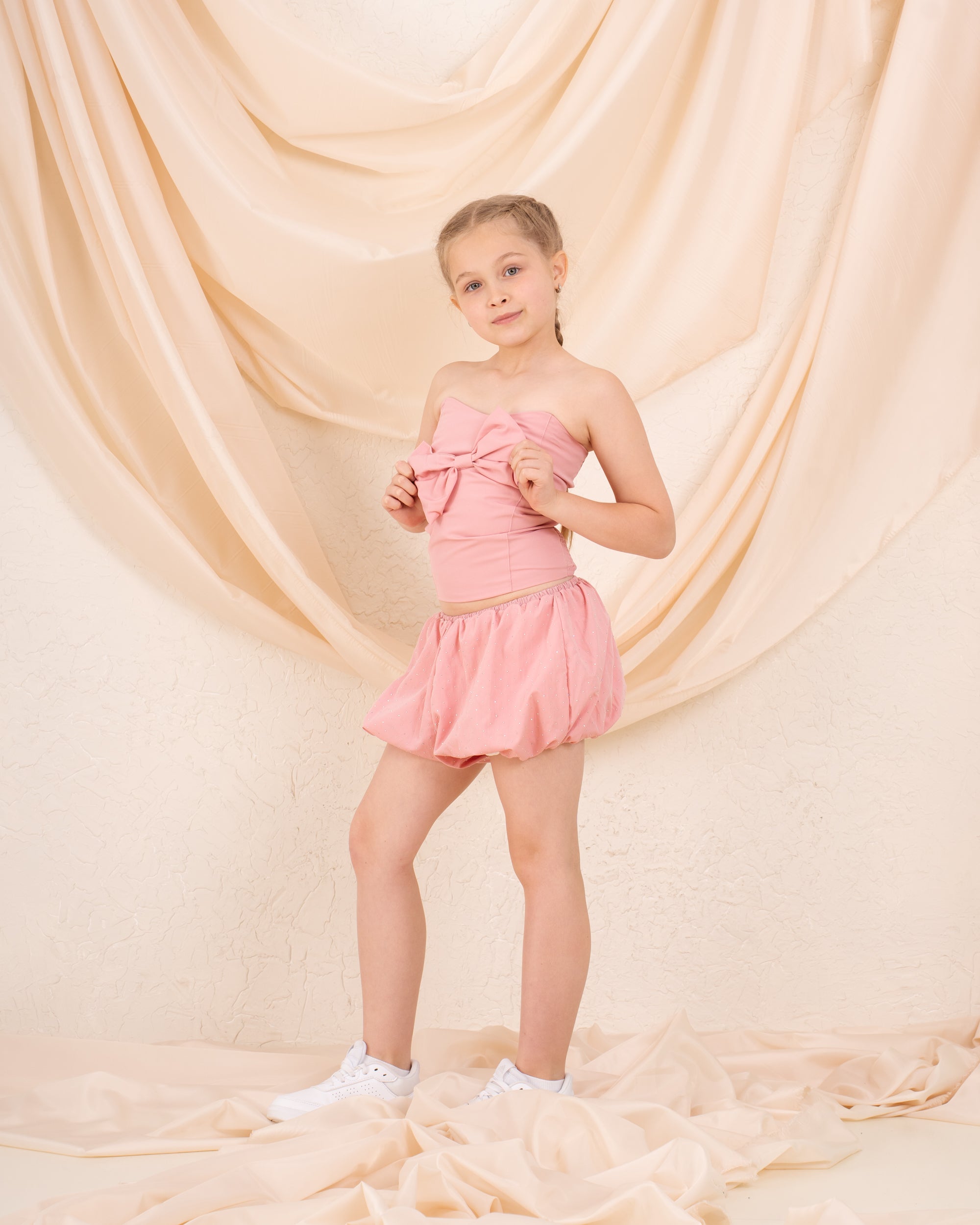 Girl sparkled puff shorts