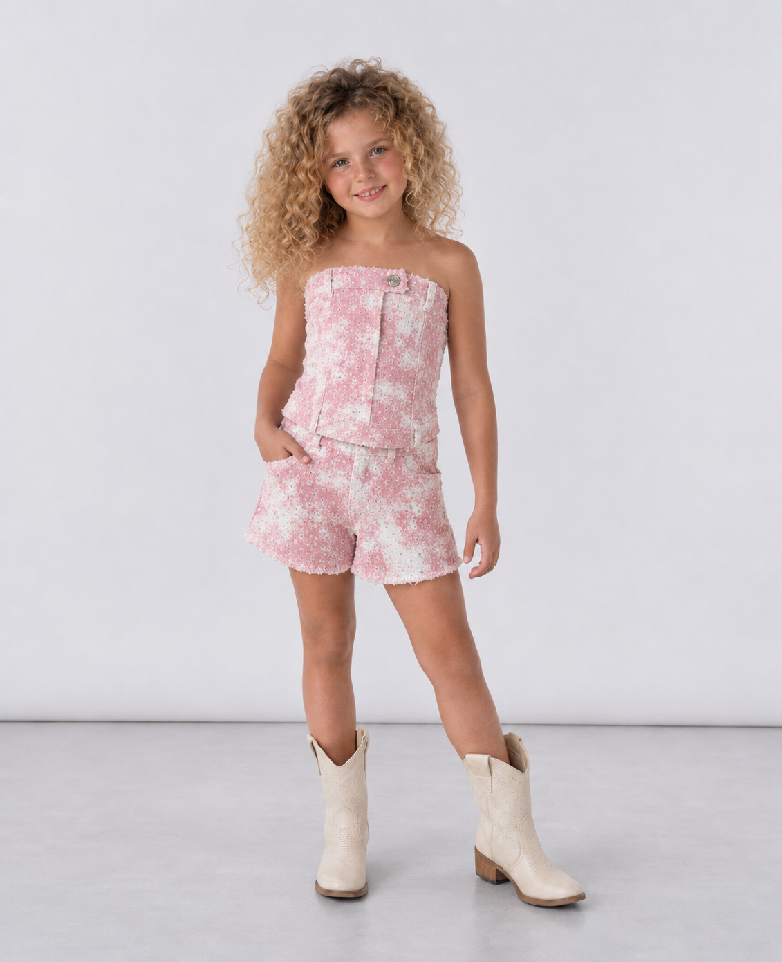 Tie Dye Sequins Short