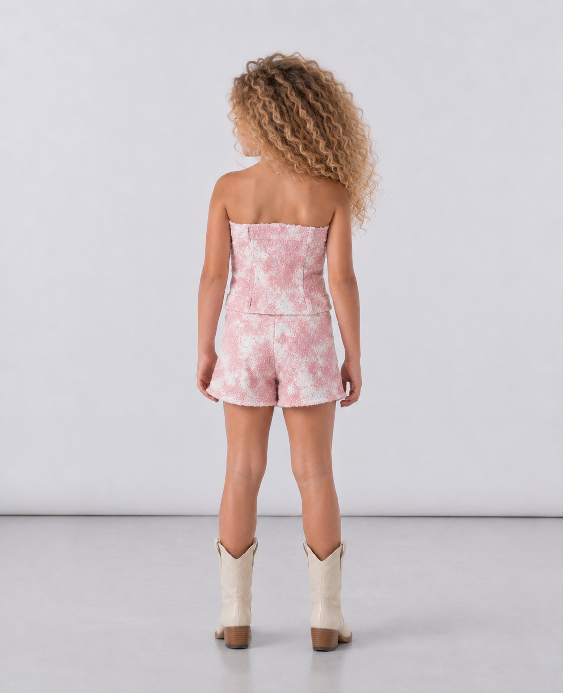 Girl tie dye sequin short