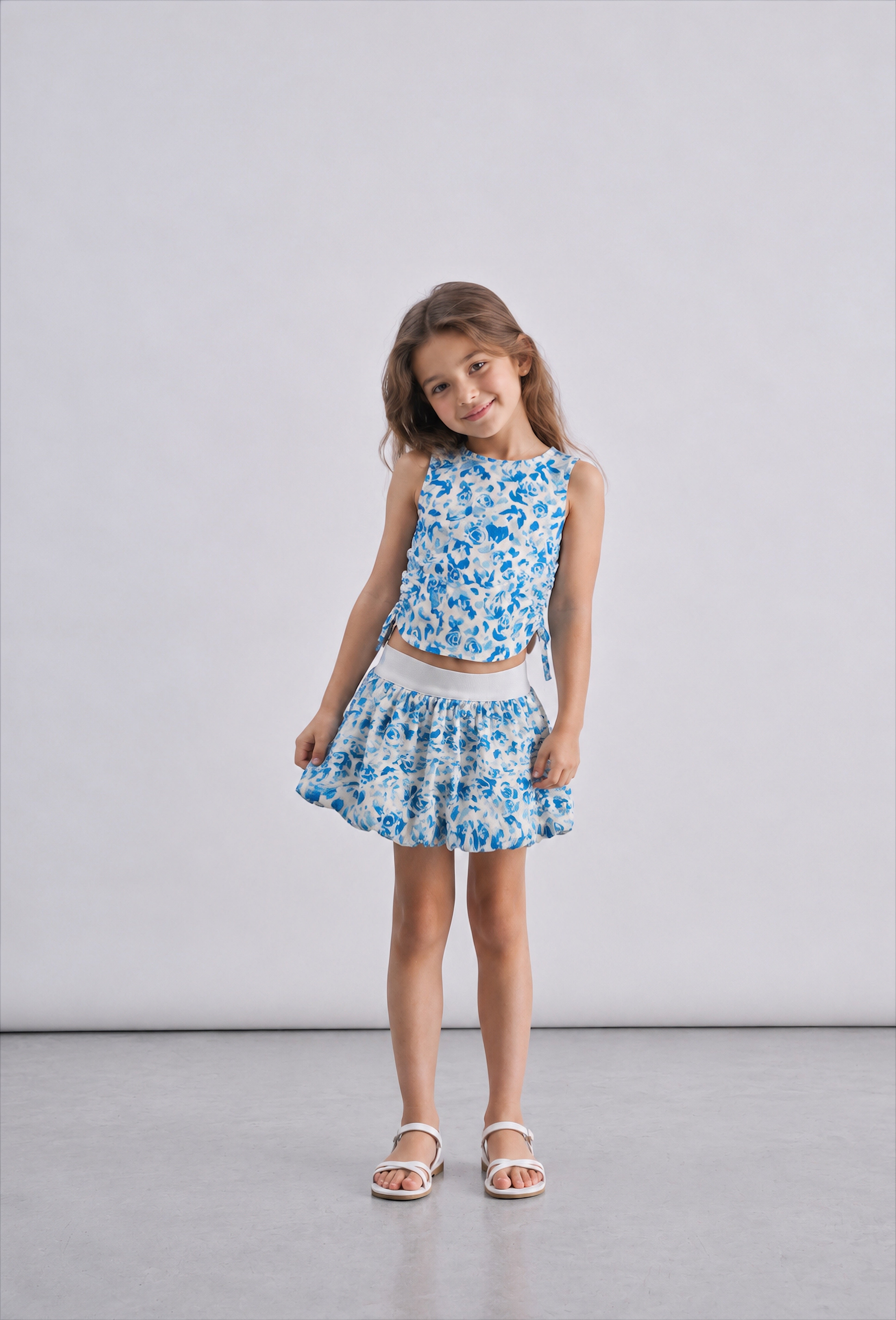 Girl floral skirt