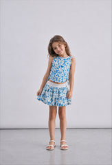 Girl floral skirt