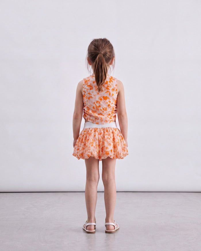 Girl floral skirt