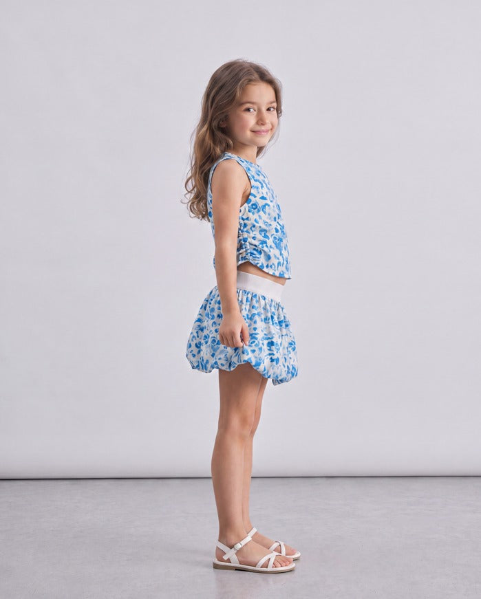 Girl floral skirt
