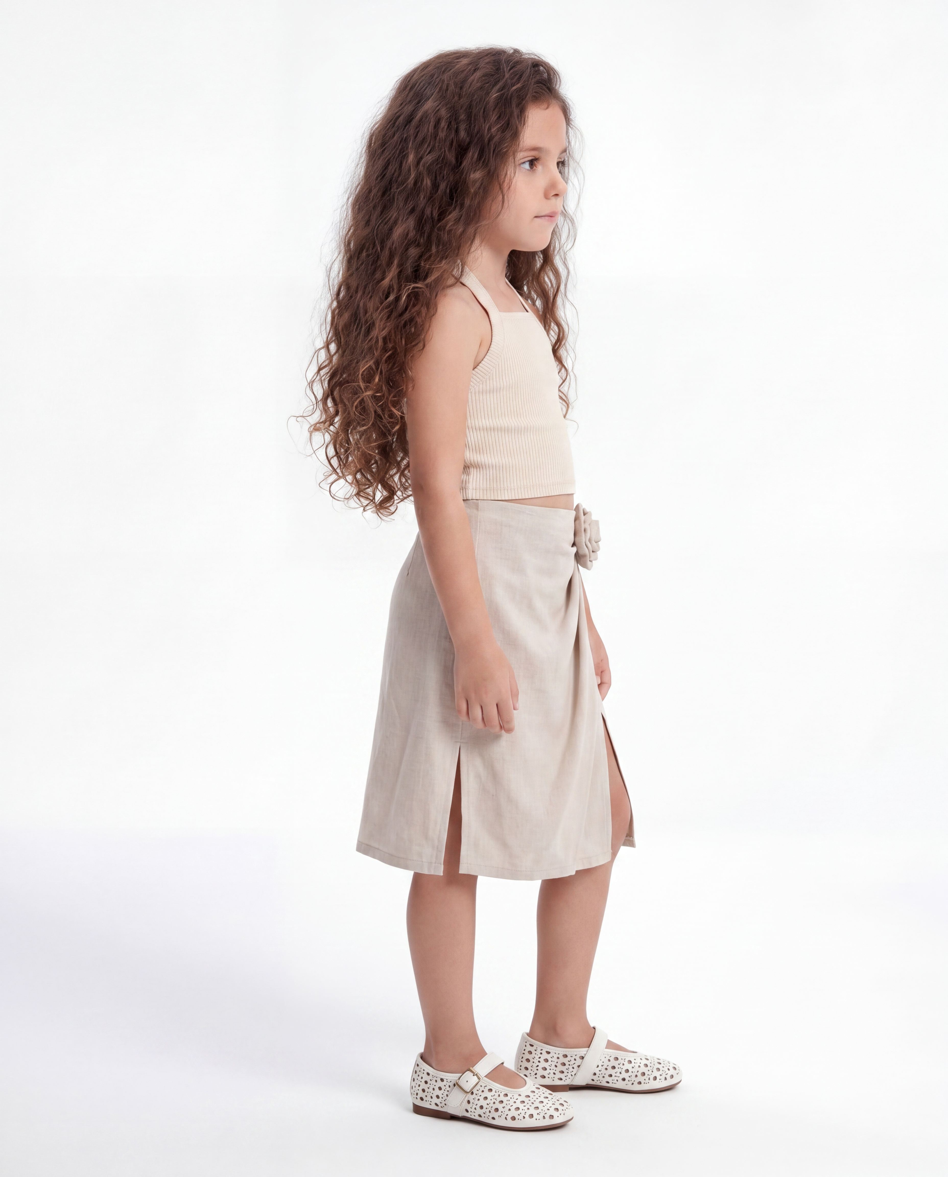 Girl short with over skirt