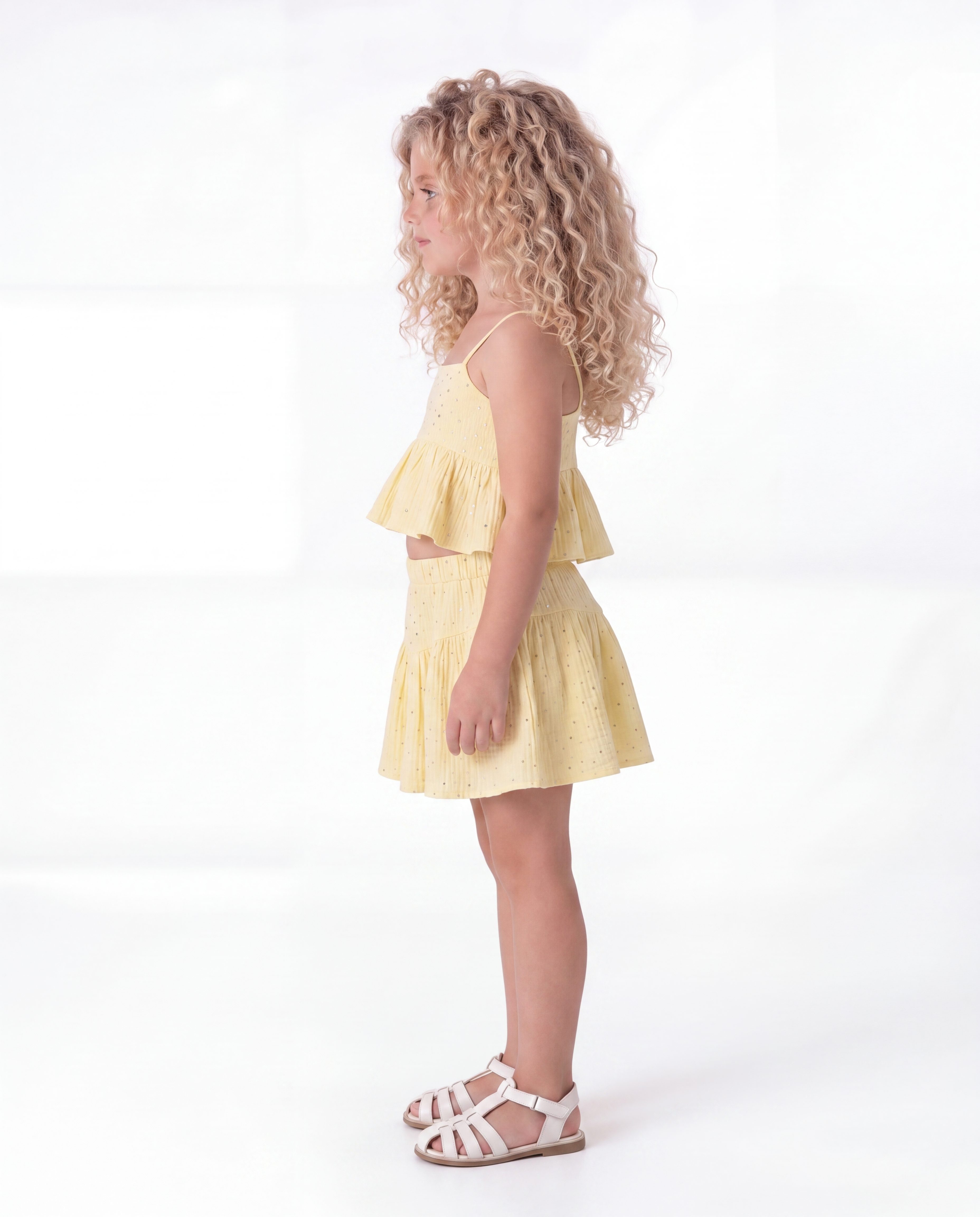 Girl sparkled puffball skirt