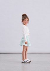Girl crushed skirt