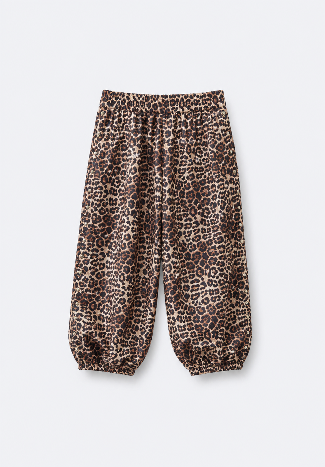 Studded Leopard Balloon Trousers