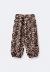 Studded Leopard Balloon Trousers