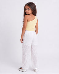 Fringed Textured Pants