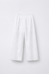 Fringed Textured Pants