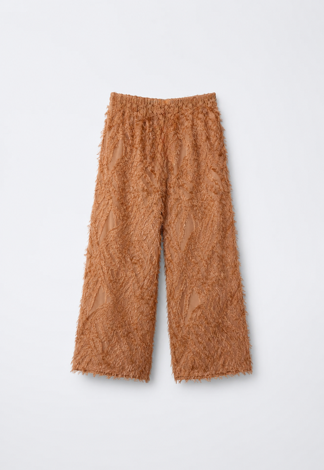 Fringed Textured Pants