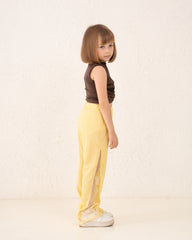 Girl pants with lace details