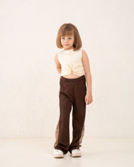 Girl pants with lace details