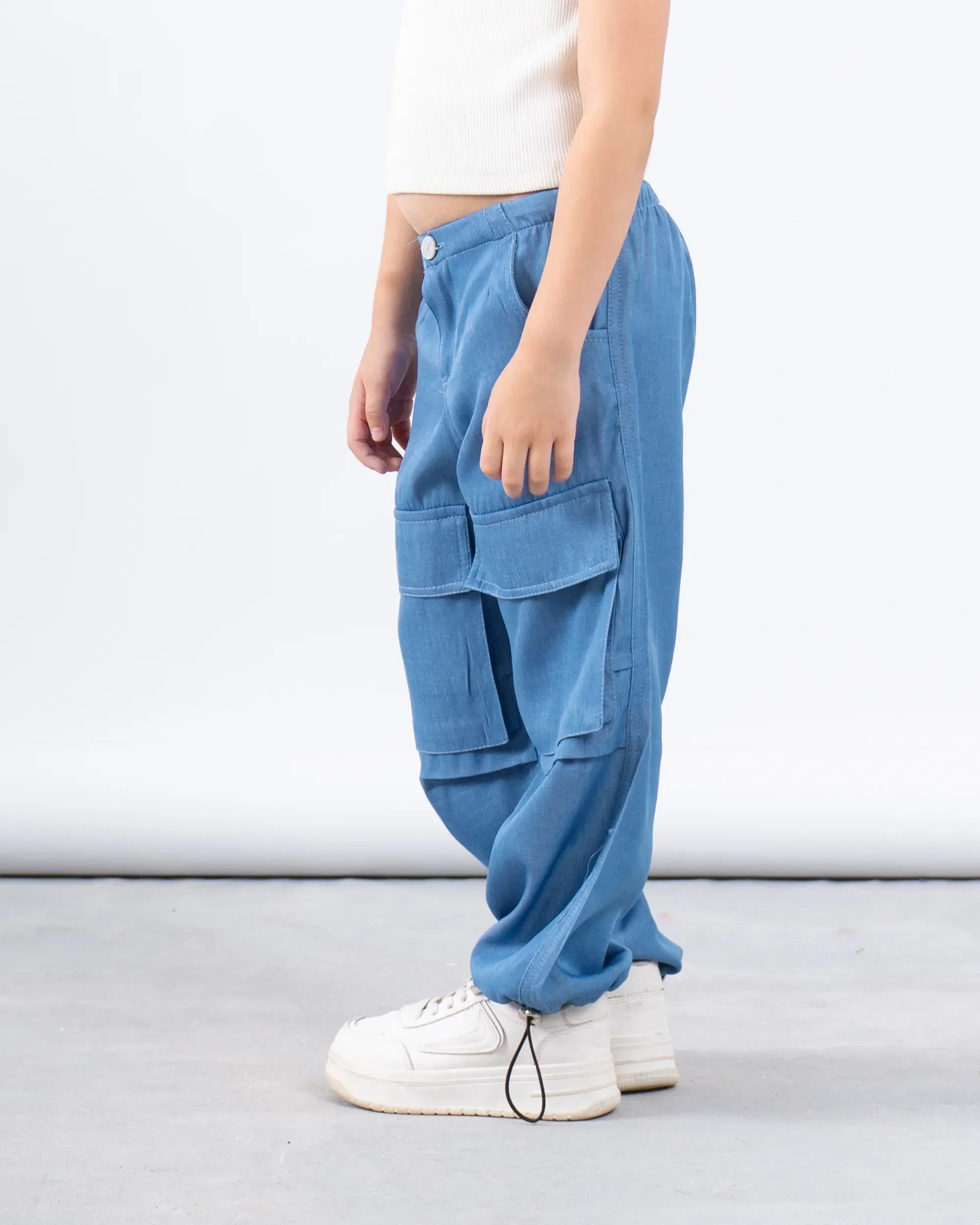 Girl sparkled light denim
