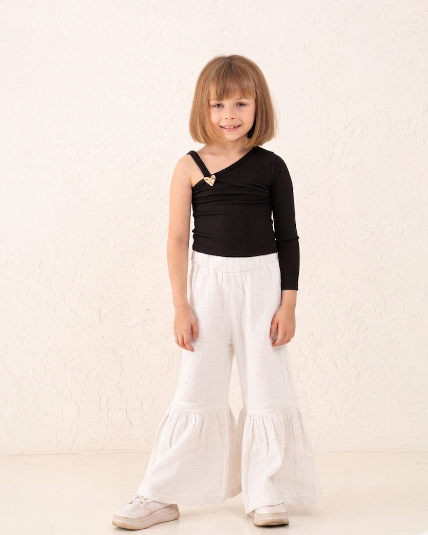 Girl cotton wide pants