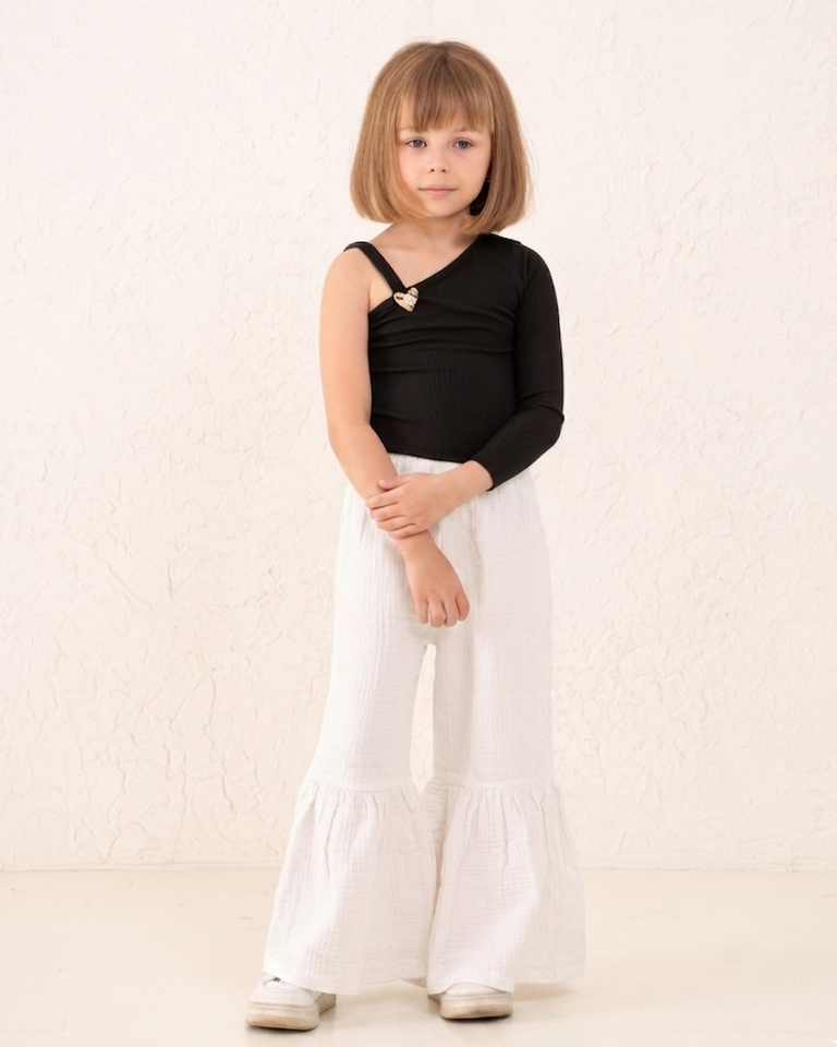 Girl cotton wide pants
