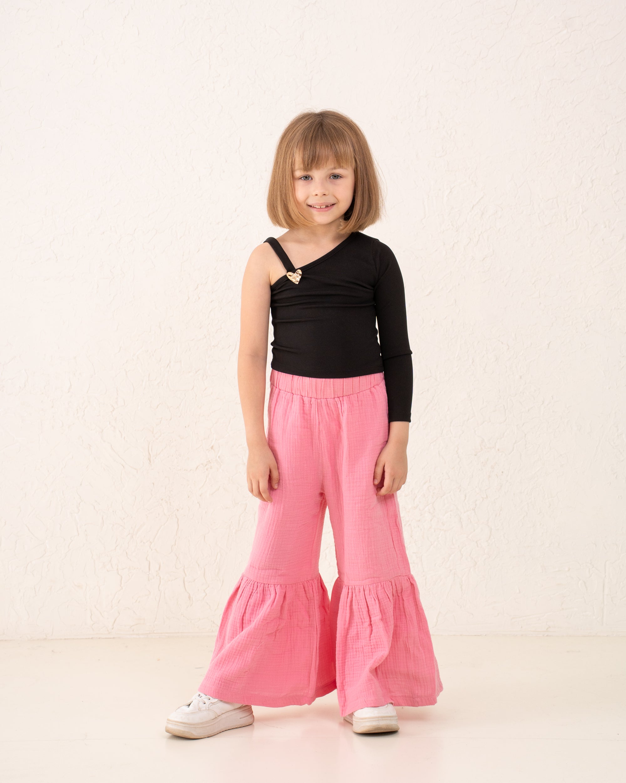 Girl cotton wide pants