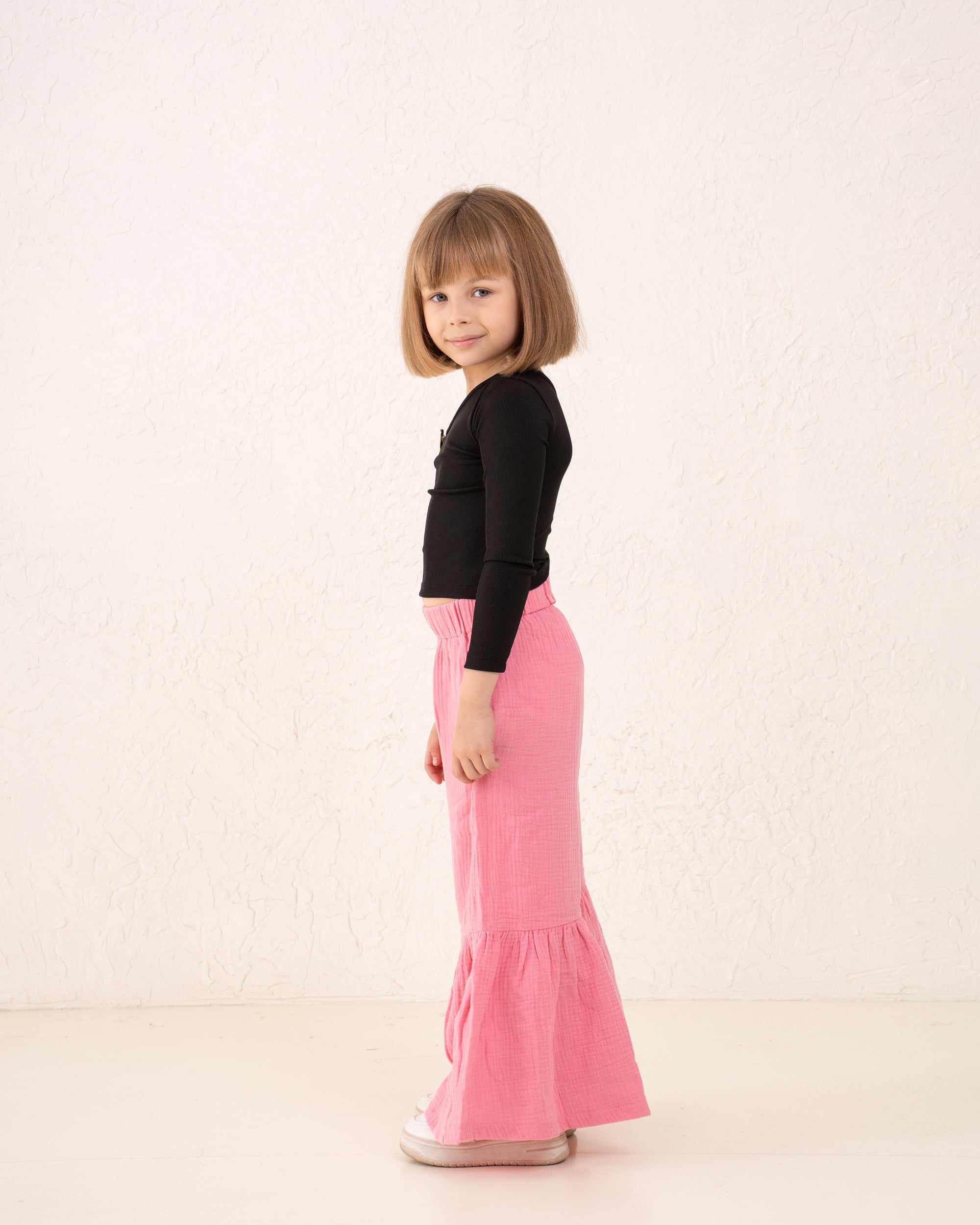 Girl cotton wide pants