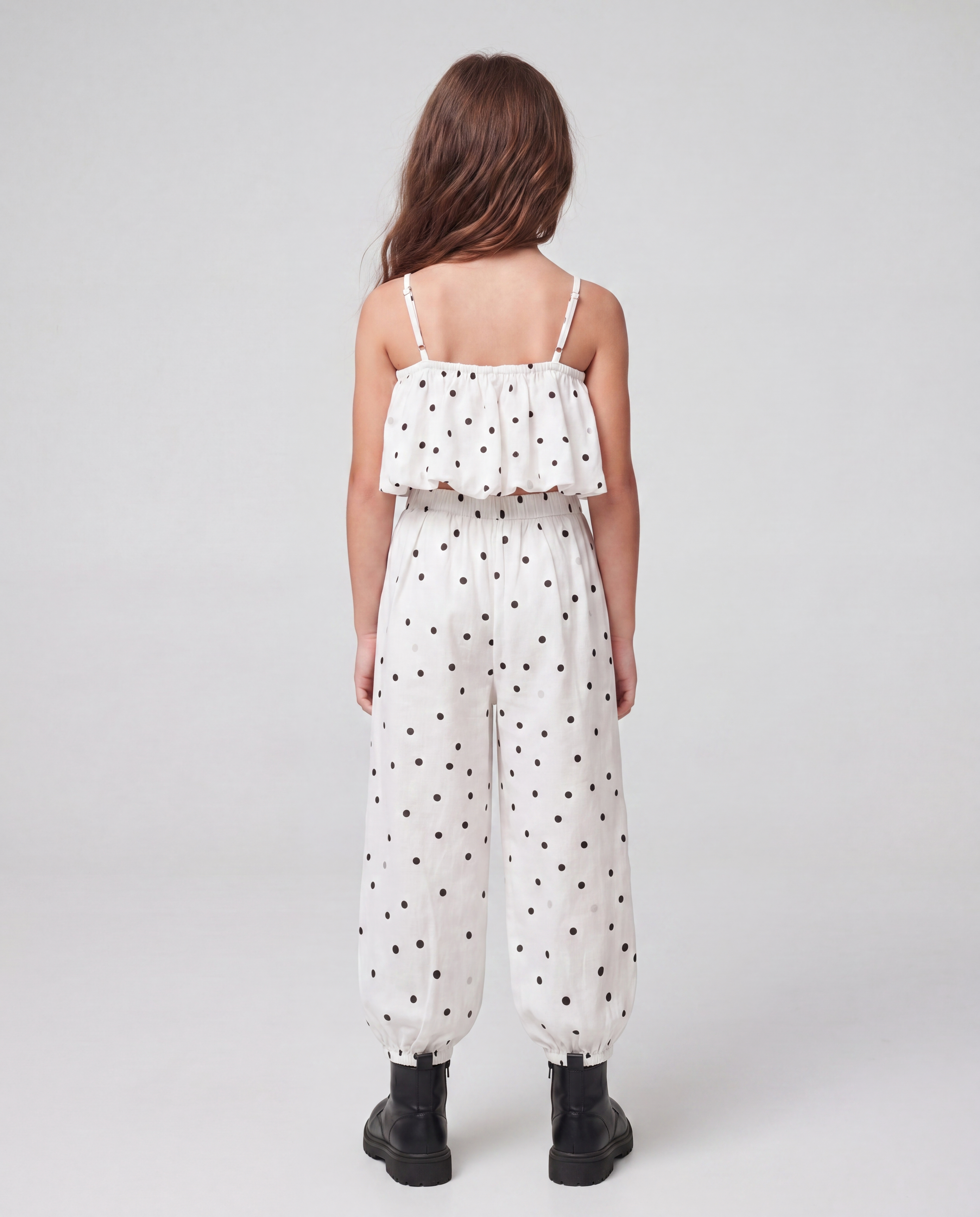 Girl polka dot ballon pants