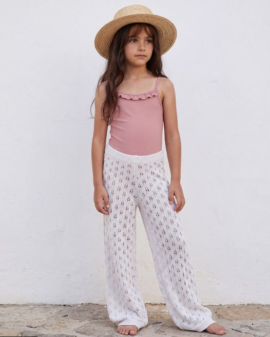 Girl knitted pants