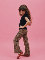 Girl flare leopard pants