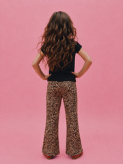 Girl flare leopard pants