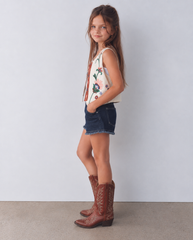 Girl embellished vest