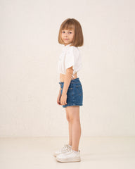 Girl studded drawstring top