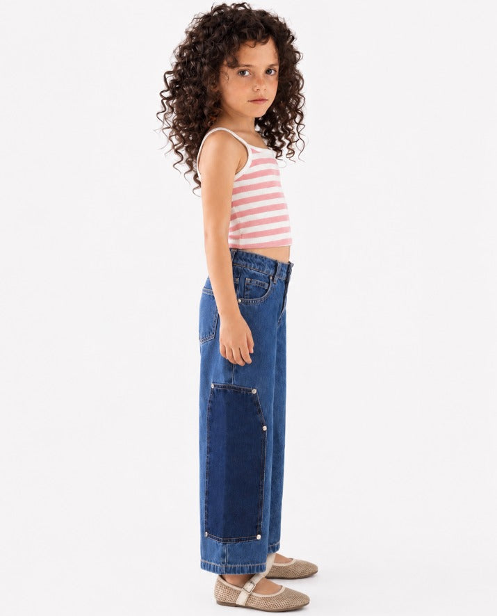 Striped Cropped Tank Top