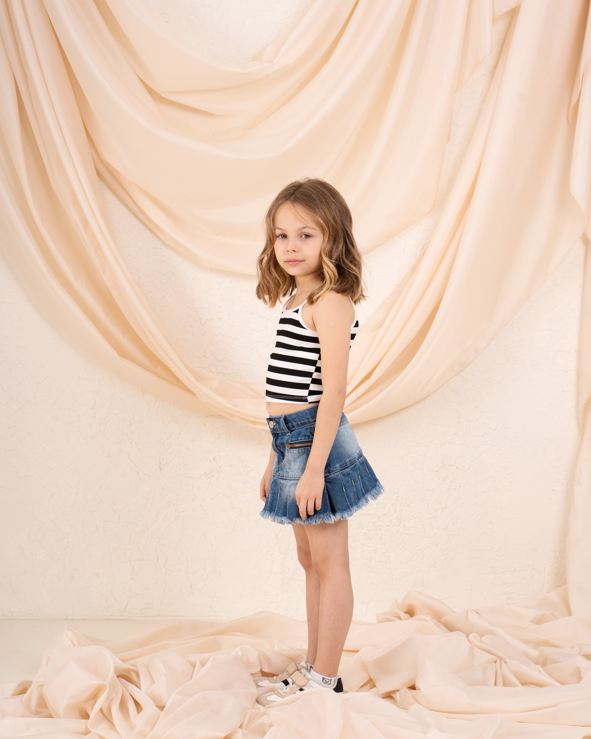 Striped Cropped Tank Top