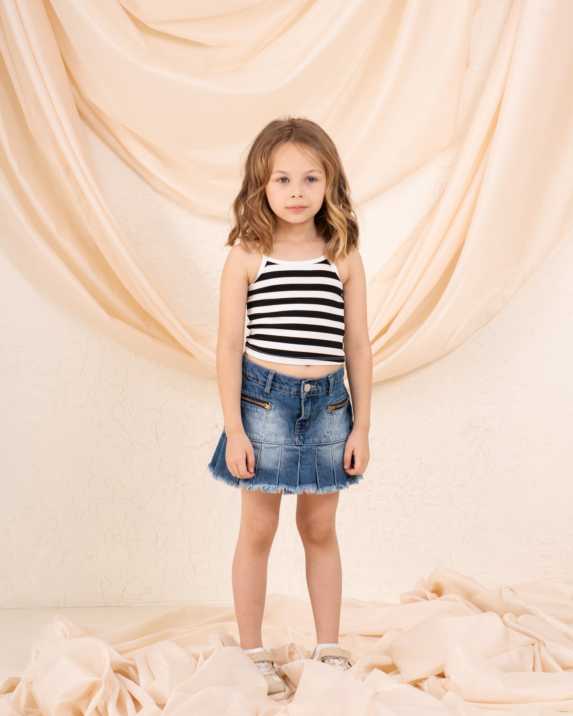 Striped Cropped Tank Top