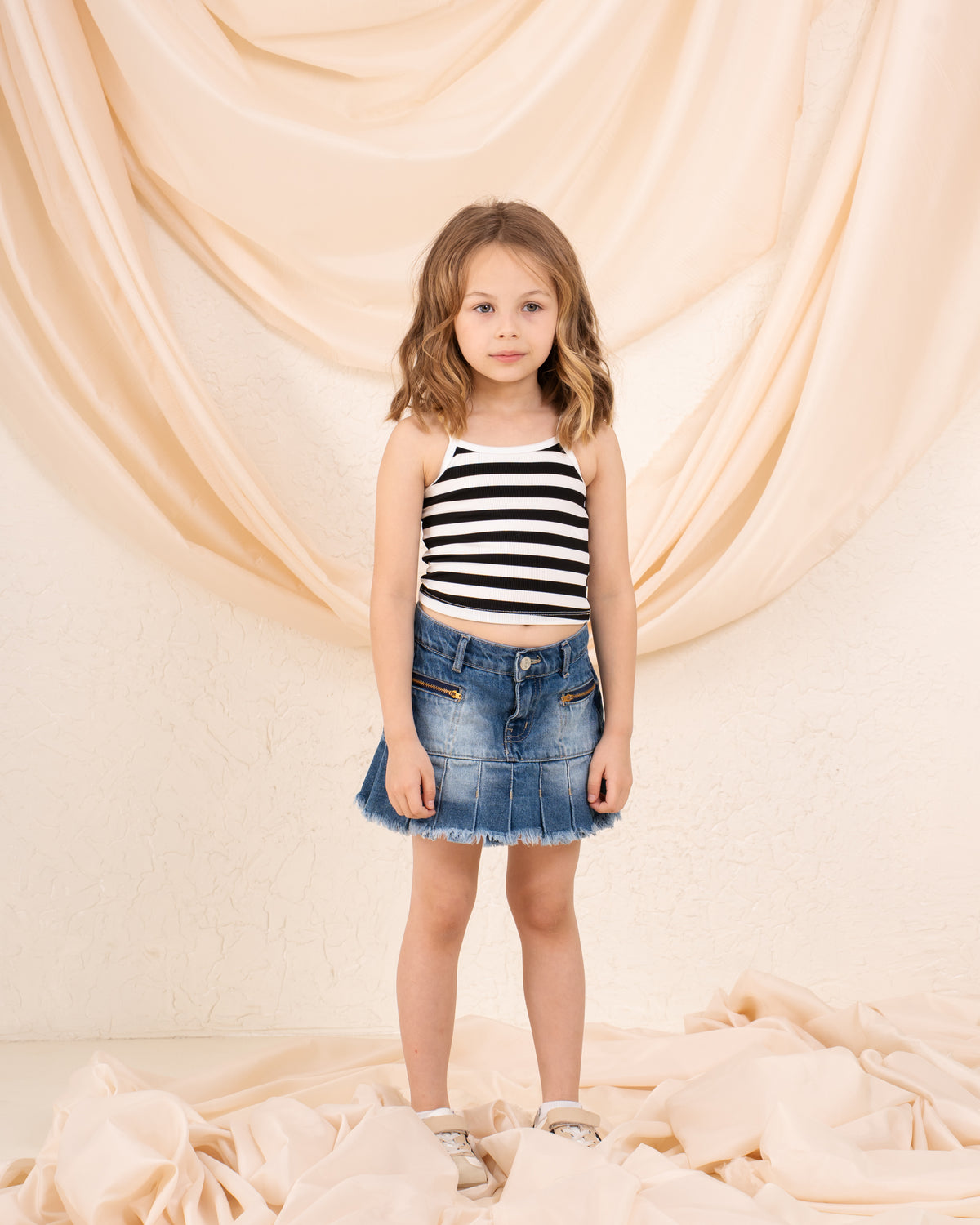 Striped Cropped Tank Top