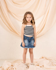 Striped Cropped Tank Top