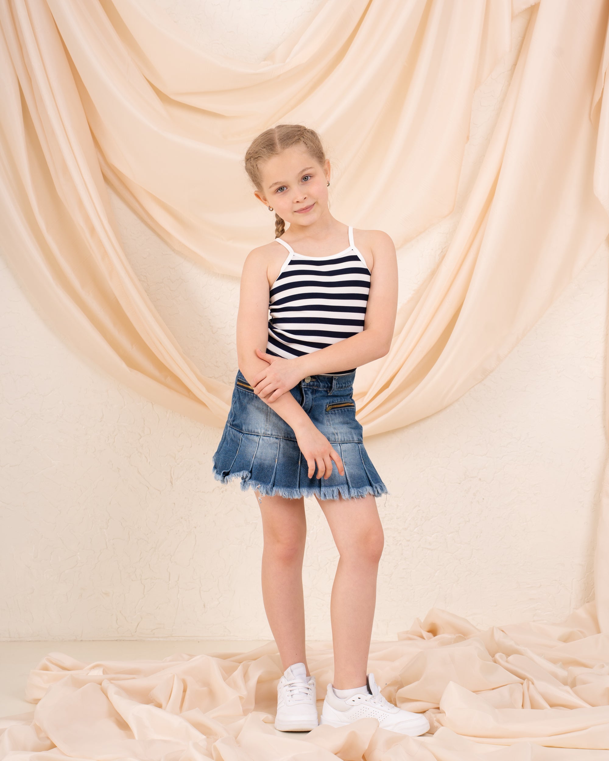 Striped Cropped Tank Top
